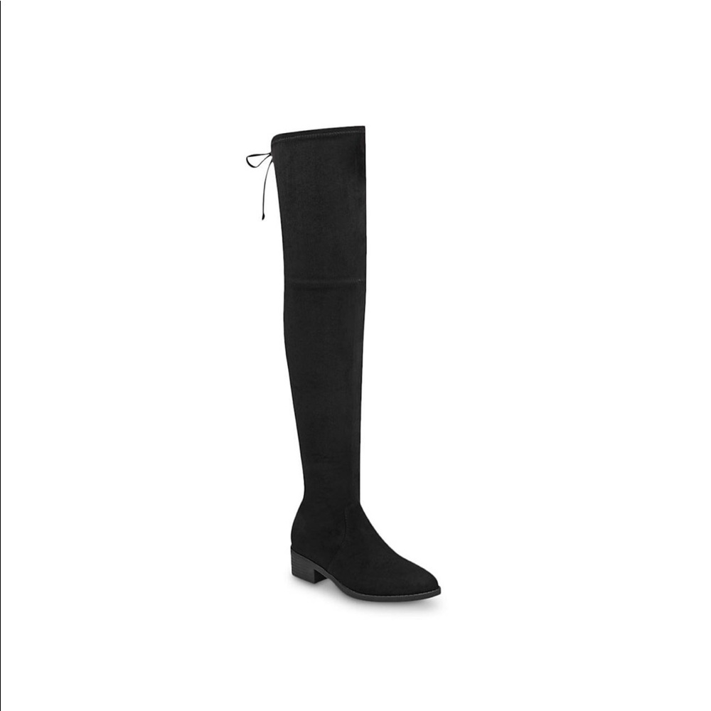Unisa Mayzii Over The Knee Black Suede Boot